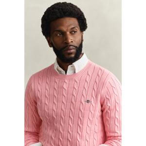 GANT Cotton Cable Knit Crew Neck Sweater